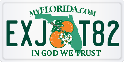 FL license plate EXJT82