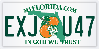 FL license plate EXJU47