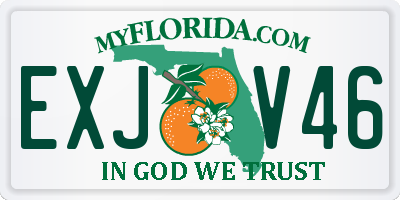 FL license plate EXJV46