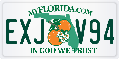 FL license plate EXJV94