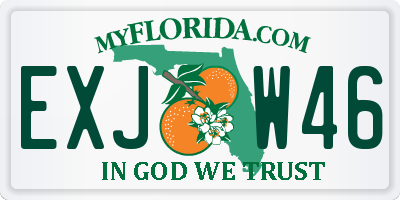 FL license plate EXJW46