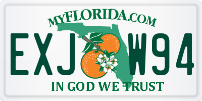 FL license plate EXJW94