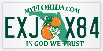 FL license plate EXJX84