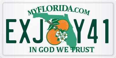 FL license plate EXJY41