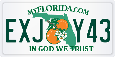 FL license plate EXJY43