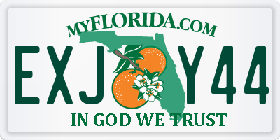 FL license plate EXJY44