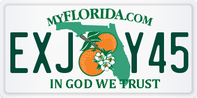 FL license plate EXJY45
