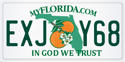 FL license plate EXJY68