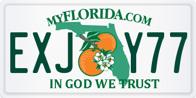 FL license plate EXJY77