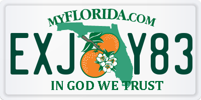 FL license plate EXJY83