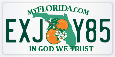 FL license plate EXJY85
