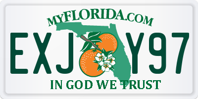 FL license plate EXJY97