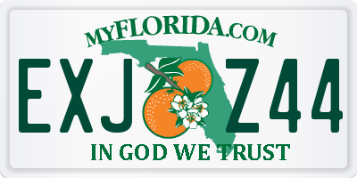 FL license plate EXJZ44