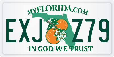 FL license plate EXJZ79