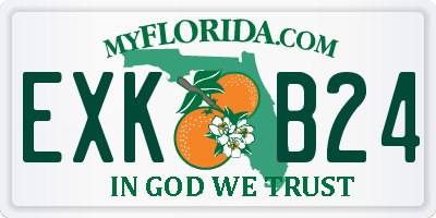 FL license plate EXKB24