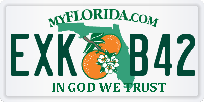 FL license plate EXKB42