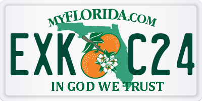 FL license plate EXKC24