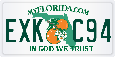 FL license plate EXKC94