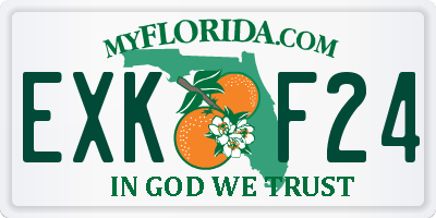 FL license plate EXKF24