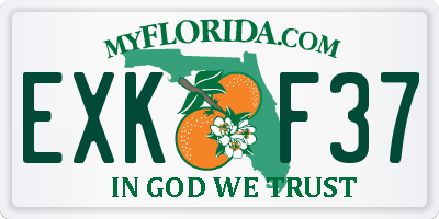 FL license plate EXKF37