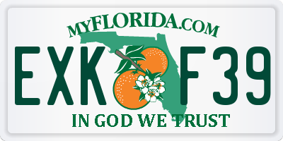 FL license plate EXKF39