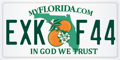 FL license plate EXKF44