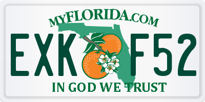 FL license plate EXKF52
