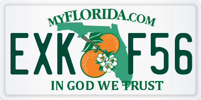 FL license plate EXKF56