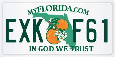 FL license plate EXKF61