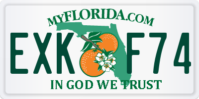 FL license plate EXKF74