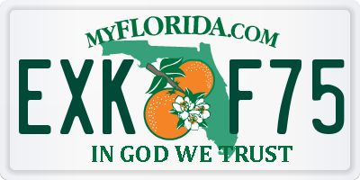 FL license plate EXKF75