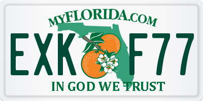 FL license plate EXKF77