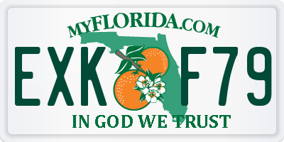 FL license plate EXKF79