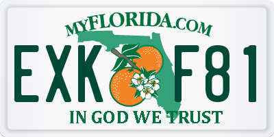 FL license plate EXKF81