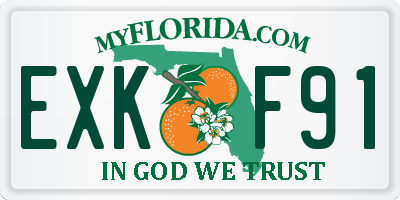 FL license plate EXKF91