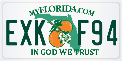 FL license plate EXKF94