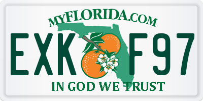 FL license plate EXKF97