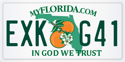 FL license plate EXKG41
