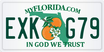 FL license plate EXKG79