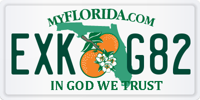 FL license plate EXKG82