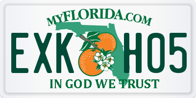 FL license plate EXKH05