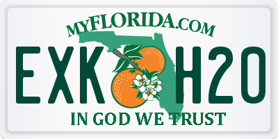 FL license plate EXKH20