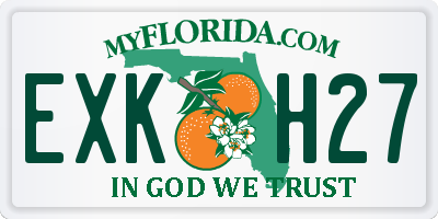 FL license plate EXKH27