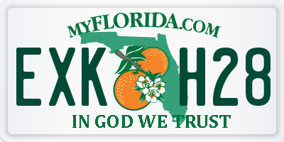 FL license plate EXKH28