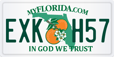 FL license plate EXKH57