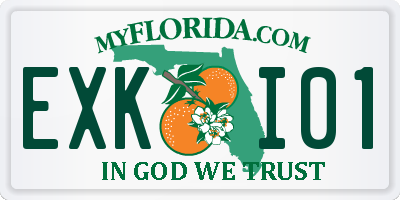 FL license plate EXKI01