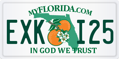 FL license plate EXKI25
