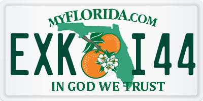 FL license plate EXKI44
