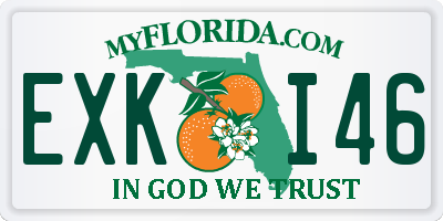 FL license plate EXKI46