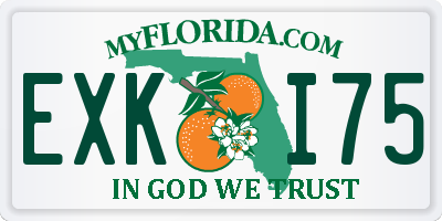 FL license plate EXKI75